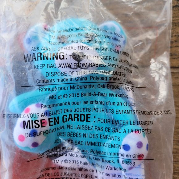 McDonald's Happy Meal Toy Build-A-Bear Workshop Bears 2015 Pink Blizzard Reindee - Picture 2 of 6